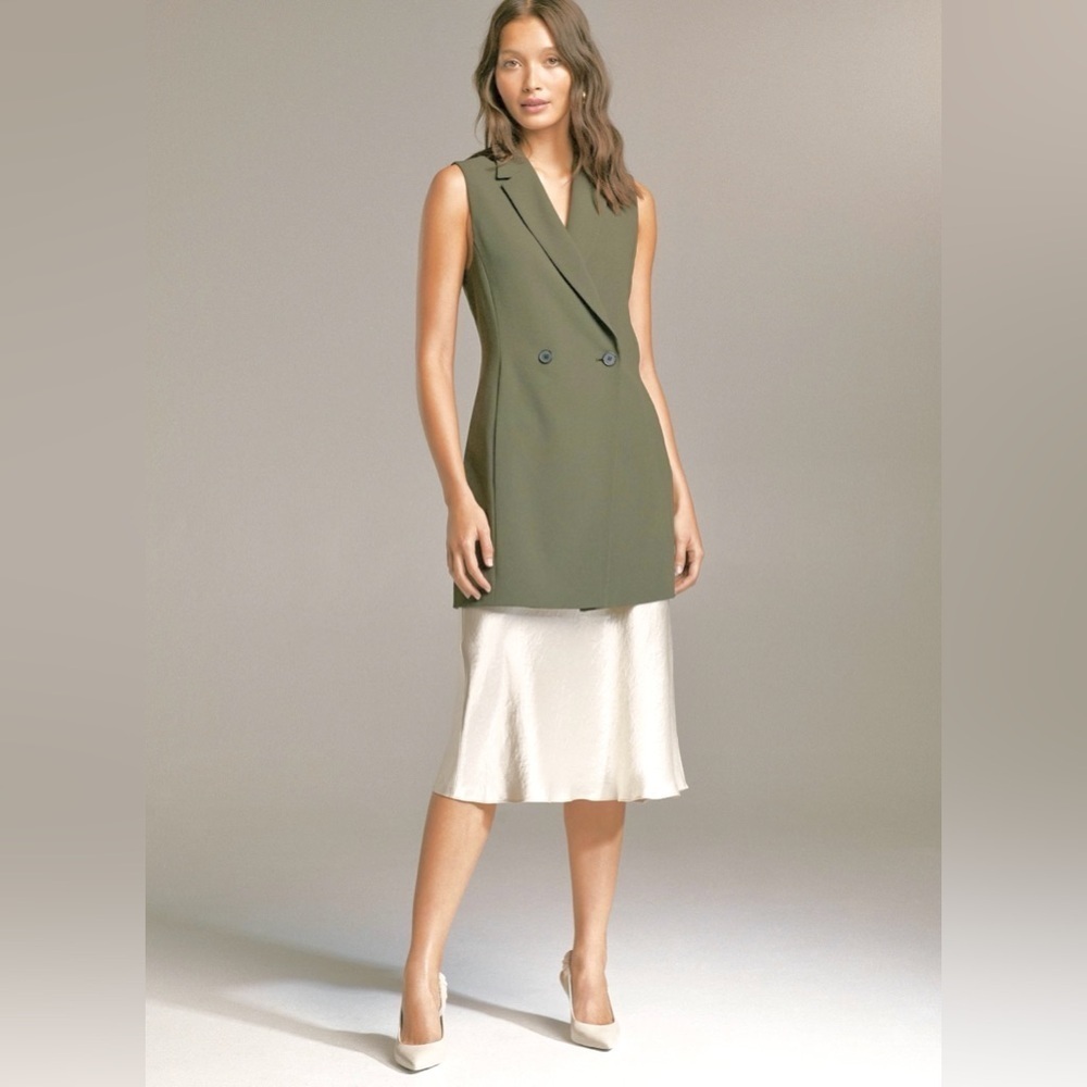 Aritzia Babaton Taupe Blazer Vest